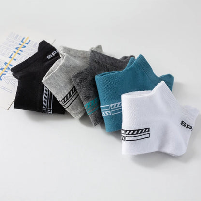 High Quality 10Pairs Men Socks Cotton Summer Sports Breathable Ankle Socks Mesh Casual Athletic Thin Cut Short Plus Size 39-48