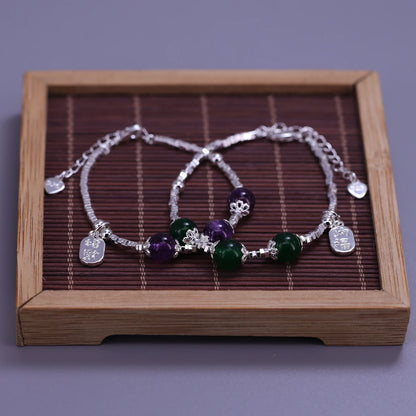 VENTFILLE 925 Sterling Silver Butterfly Bracelet for Girl Bead String Design Insect Fashion Versatile Jewelry Gift Dropshipping