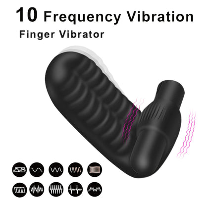 Sex Toys Finger Sleeve Vibrator G Spot Massage Clit Stimulate Female Masturbator For Women Lesbian Orgasm Adult Products