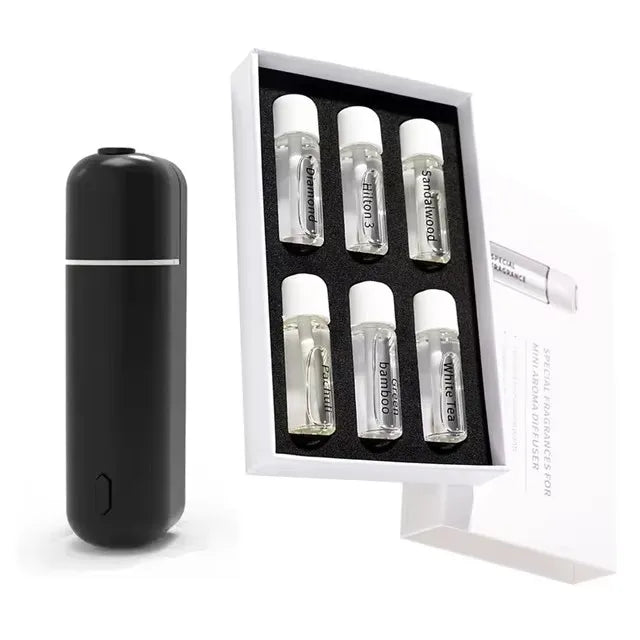 Smart Car Aroma Diffuser Auto Start Stop with Engine Fast Deodorizer Long Lasting Fragrance  6 Bottles Essential Oils Gift