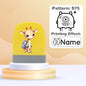 Cartoon Giraffe Customized Name Stamps for Kids,Personalized Waterproof Stamp for Clothing Name Seal for Student&Child