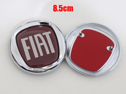 1pcs 3D 9.7cm 8.5cm 7.5cm ABS Car Front Logo Front Grill Rear Bumper Tail Door Trunk Emblem Sticker Styling Accessories For FIAT