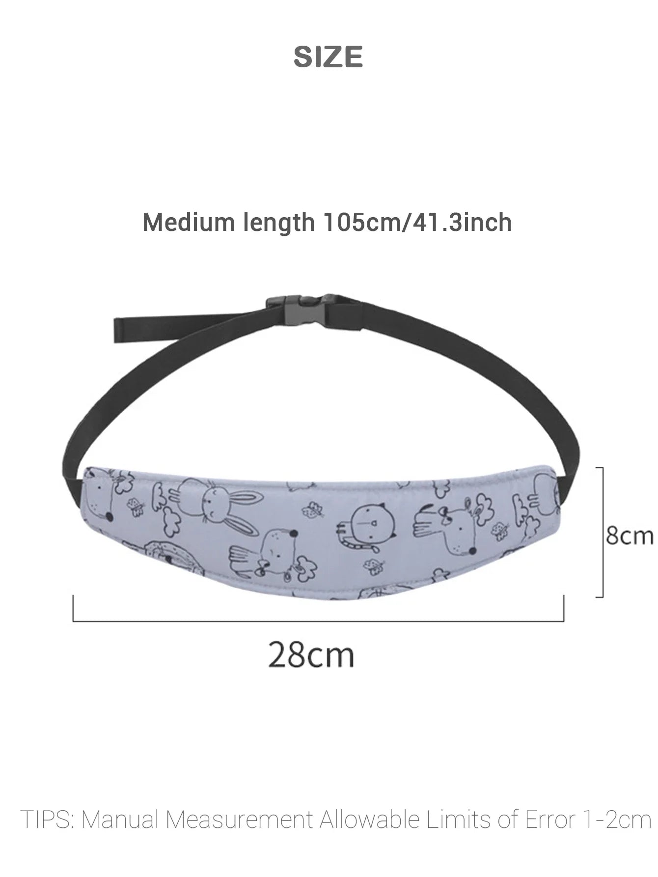 Adjustable Baby Car Seat Head Support Stroller Fastening Belt – Sleep Positioner Pillow for Playpen, Safety for Infant Boy Girl