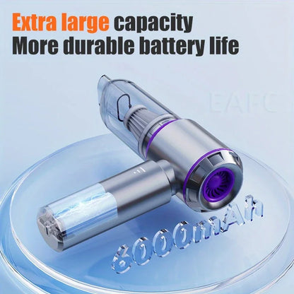 EAFC Mini Car Vacuum Cleaner 20000Pa Cordless Powerful Portable 6000mah Car Vacuum Cleaner for Home Handheld Blower Car Cleaner