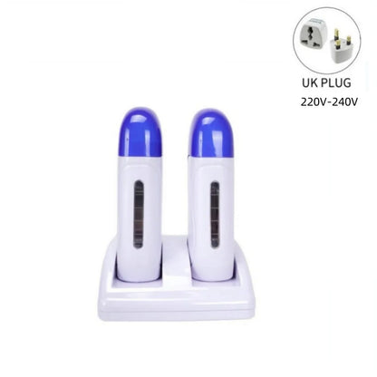 Wax Warmer for Hair Removal Double Depilatory Roll On Wax Heater Mild Home Waxing Machine Suitable for Arm Legs Face Back Armpit