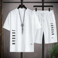 Summer Hot Selling Men's Sports Set JORDAN Printed Casual T-Shirt + Shorts Two-Piece Running Set Breathable and Comfortable