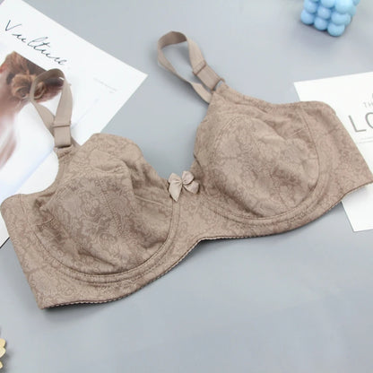 2024 New 36/80 38/85 40/90 42/95 44/100 46/105 48/110 DEF Cup Bras Ultrathin Kinit Underwear For Women Plus Size Lingerie