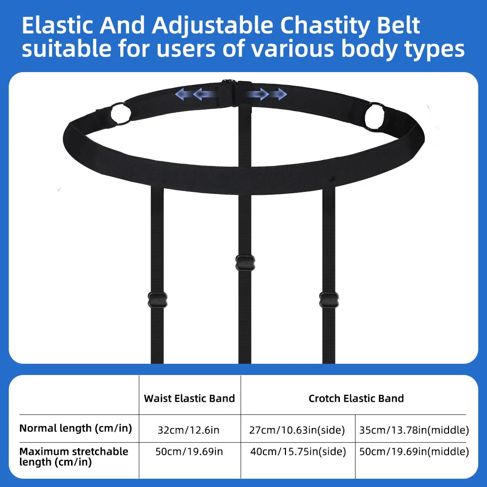 Sex Toys Male Chastity Cage with 4 Sizes Rings And Invisible Lock for Penis Bondage Cock Cage Chastity with Elastic Belt SM Toy