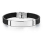 Bracelet Homme Twist Braid Leather Rope Bracelets For Men Stainless Steel Hiphop Rock Fashion Jewelry Accessories Wholesale