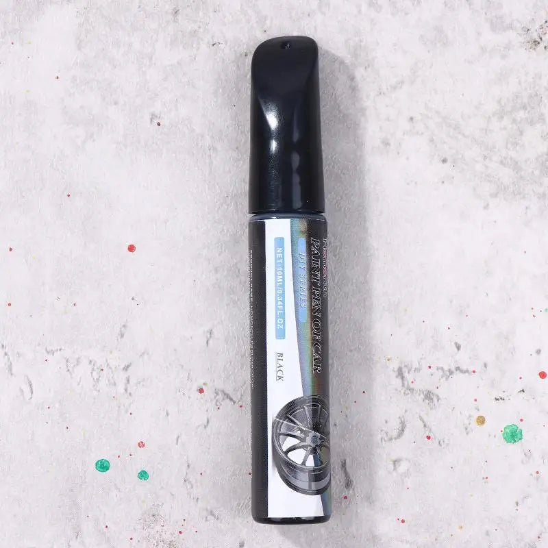 3Pcs/Black Wheel Scratch Repair Paint Marker Touch Up Pen for Car Alloy Rims Metal Surface Chip Mark Cleaner Tool