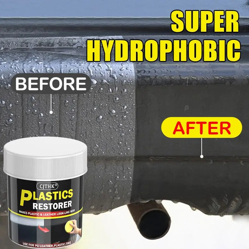 Car Plastic Restorer Back To Black Gloss Car Cleaning Products Plastic Leather Restore Auto Polish Repair Coating Renovator