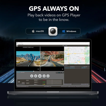 WOLFBOX G840S 12"IPS Dash Camera 4K Rearview Dash Cam GPS Video Recorder Night Vision HD Dual Cameras Car Dvr Parking Monitor