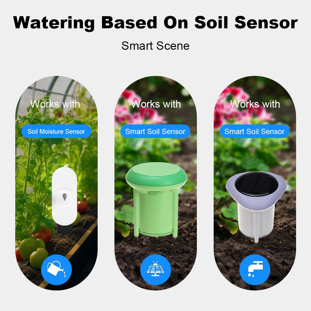 WiFi Smart Life Automatic Drip Irrigation System Kit Garden Irrigation Controller Plant Phone APP Control Watering Timer Device