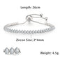 Fashionable Zircon Tennis Bracelets for Women Dazzling Various Shape Crystal Chain on Hand Trend Sexy Party Accessories Jewelry