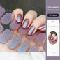 16/22 Tips Semi Cured Gel Nail Stickers for UV Lamp Designer Adhesive Nail Gel Wraps DIY Long-lasting  Nail Decoration