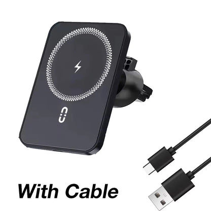 Car Air Vent Phone Holder Stand Magnetic Wireless Charger For Magsafe iPhone 17 16 15 14 13 12 Pro Max XS 360 Rotation Mount Pad