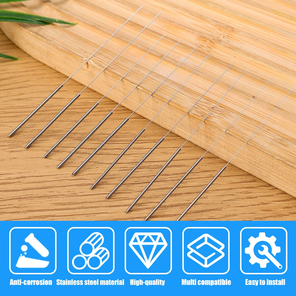 Stainless Steel Wiper Nozzle Cleaning Kit for Unclog Car Glass 3D Printer JetsGas Stoves Shower Heads Cleaning Needle Set