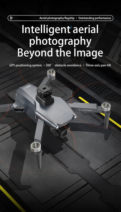 L600 Pro MAX Drone 4K Professional HD Camera 3-Axis Gimbal GPS Security Dron Obstacle Avoidance WIFI FPV UVA RC Quadcopter Toys