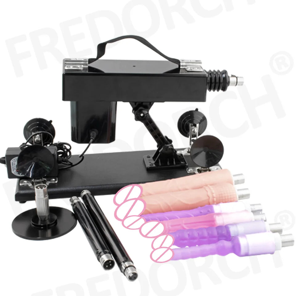 FREDORCH Upgraded Sex Machine for Women with Dildos Automatic Masturbation Machine Pump Gun Love Machine Couple Sex Toys