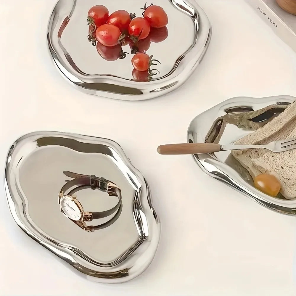 Creative Plastic Jewelry Tray Mini Cloud Shape Storage Plate Jewelry Display Plate Watches/Keys Storage