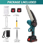 8 Inch Electric Garden Logging Wood Chainsaw With Automatic Oiler Pruning Woodworking Power Tool Compatible For 21V Lithium Battery