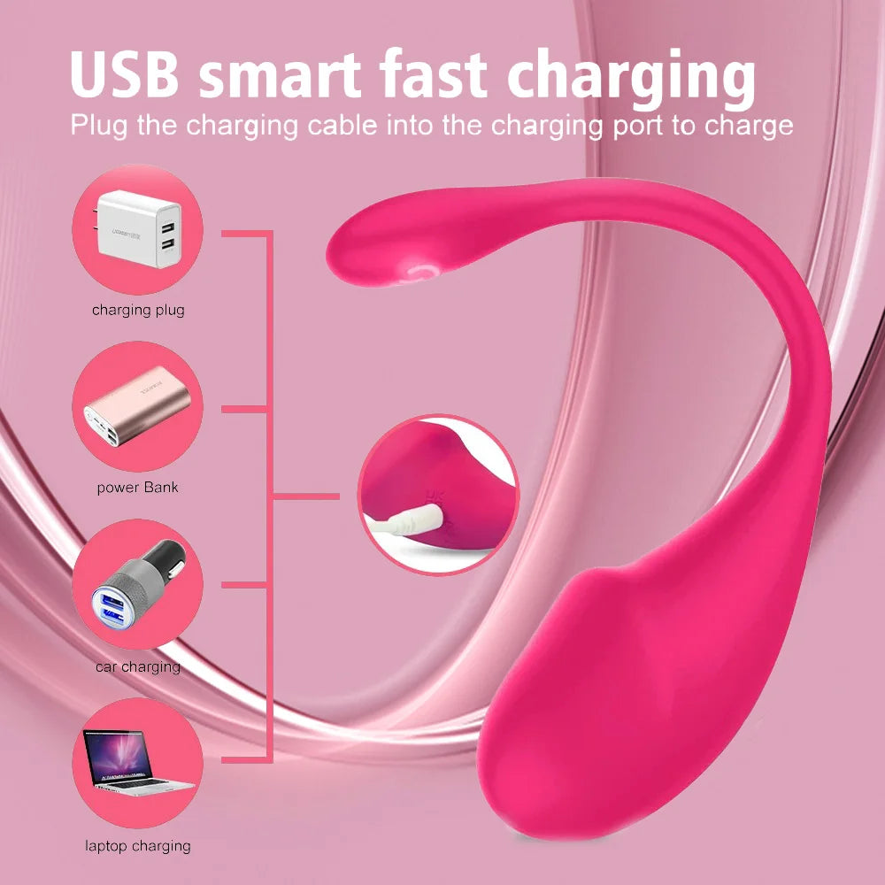 Wireless Bluetooth G Spot Vibrator for Women Dildo APP Remote Control Wear Vibrating Egg Clit Female Panties Sex Toys for Adults