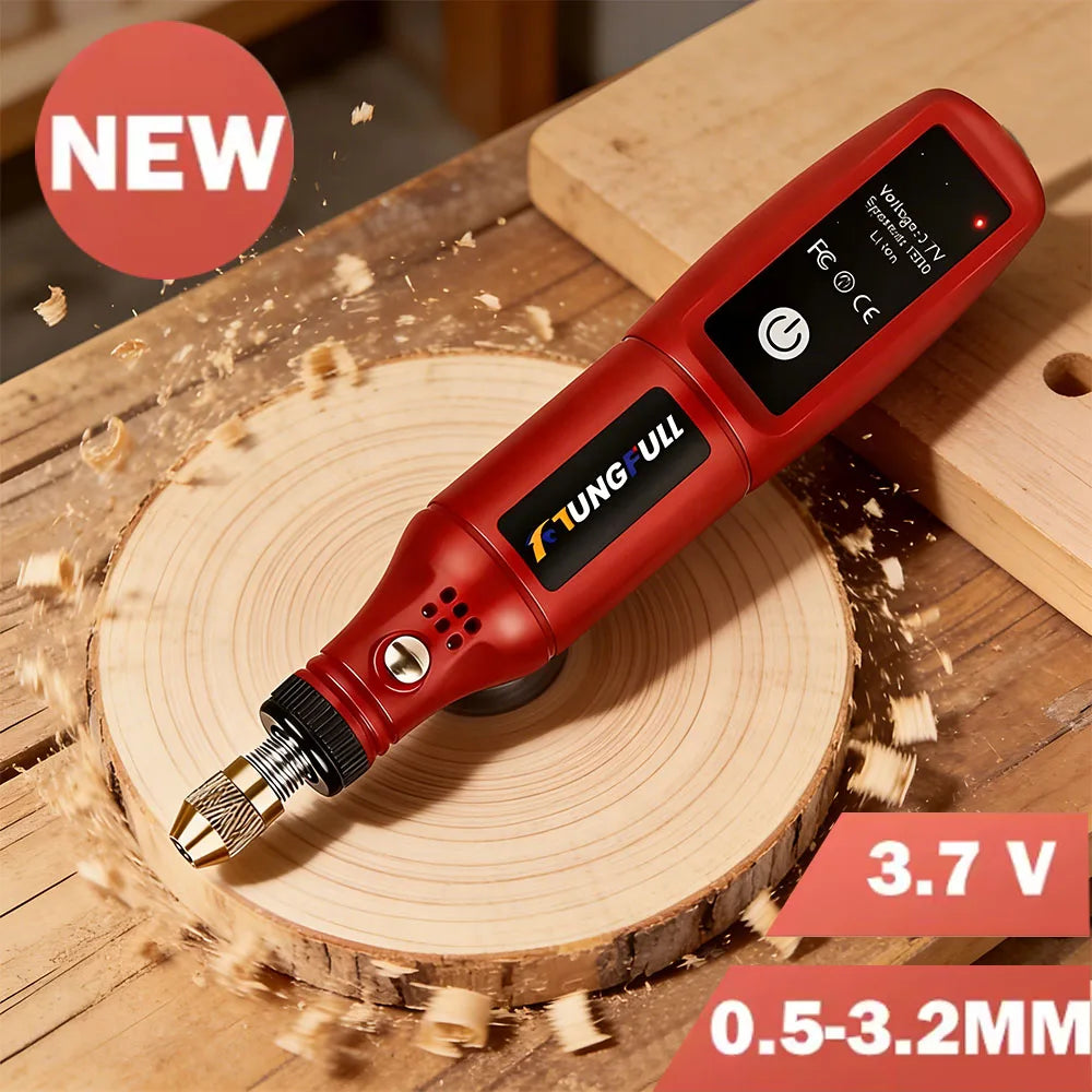 USB Rechargeable Cordless Engraving Pen Wireless Rotary Tool Portable Handheld Precision Engraver for Jewelry Glass DIY Craft