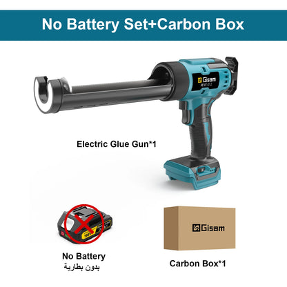 Gisam Electric Caulking Gun Glue 400KG 6Gear Cordless Glass Glue Gun Adhesive Glue Sealant Power Tool For Makita 18V Battery Pin