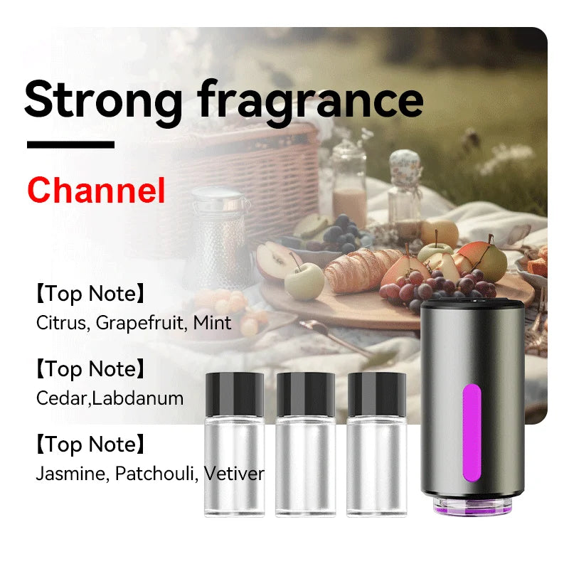 Huitai Car Aromatherapy Machine Car Air Outlet Freshener Auto Air Diffuser Electric Aroma Smell Perfume Car Accessories for Men