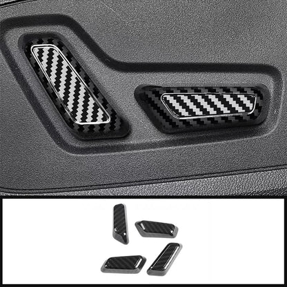 FOR Audi Q3 2019 -2022 Car Carbon fiber style Console Gear Shift Frame Cover Trim Interior accessories  Auto Integral interior