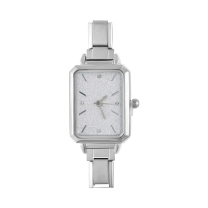 Fashion Colorful Dial Square Stainless Steel Women Watch Head Fit 9mm Bracelet For Party Friend Wife Birthday Jewelry Gifts