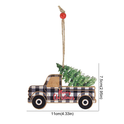 Wooden Christmas Tree Desktop Ornament Santa Claus Merry Christmas Sign Plaque Xmas Decoration for Home 2026 New Years Noel Gift