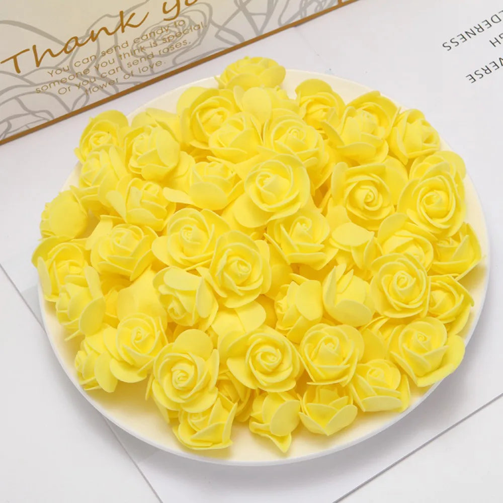 PE foaming Artificial Flowers Home vase table Wedding ornaments DIY gift Scrapbook Bubble Bear Valentine's Day Arch wreath Decor