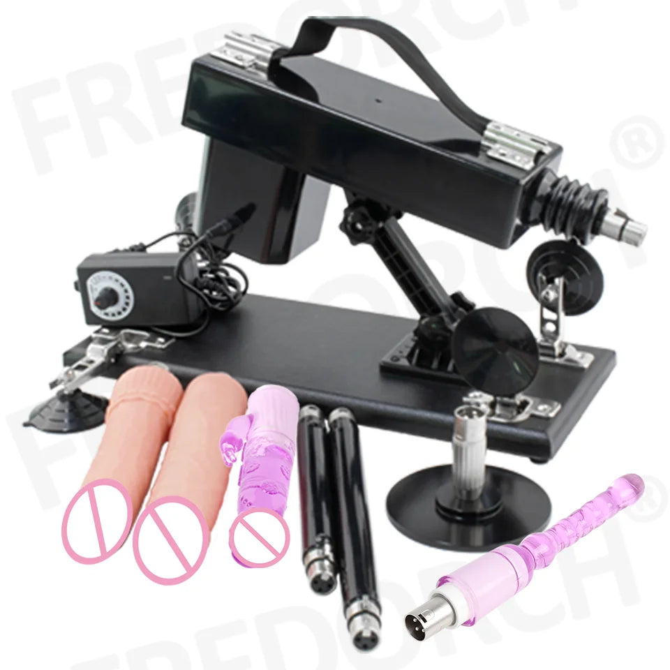 FREDORCH Upgraded Sex Machine for Women with Dildos Automatic Masturbation Machine Pump Gun Love Machine Couple Sex Toys