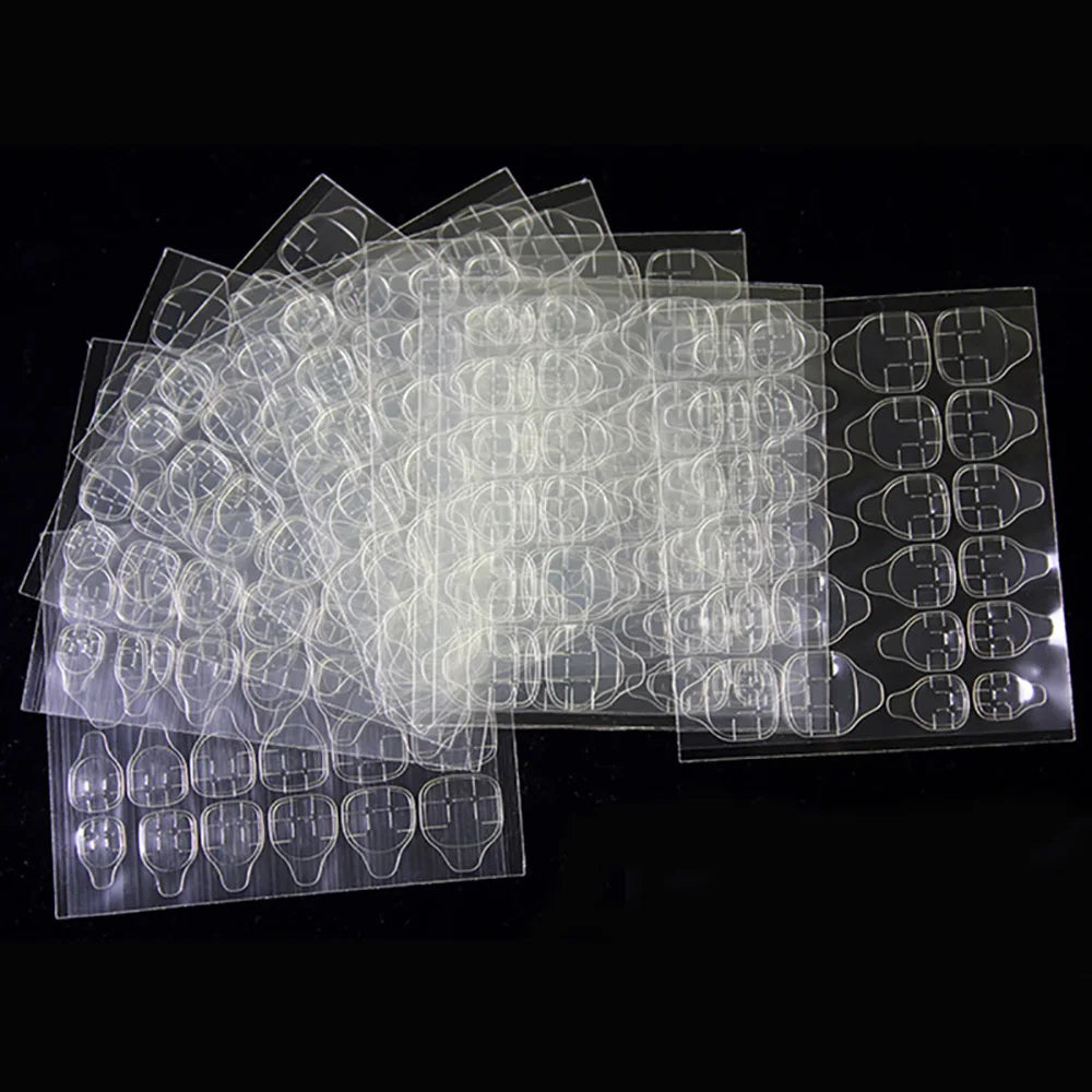 Double Side Nail Glue Sticker Adhesive Tabs for Fake Nails Supre Sticky Waterproof Breathable Nail Jelly Glue