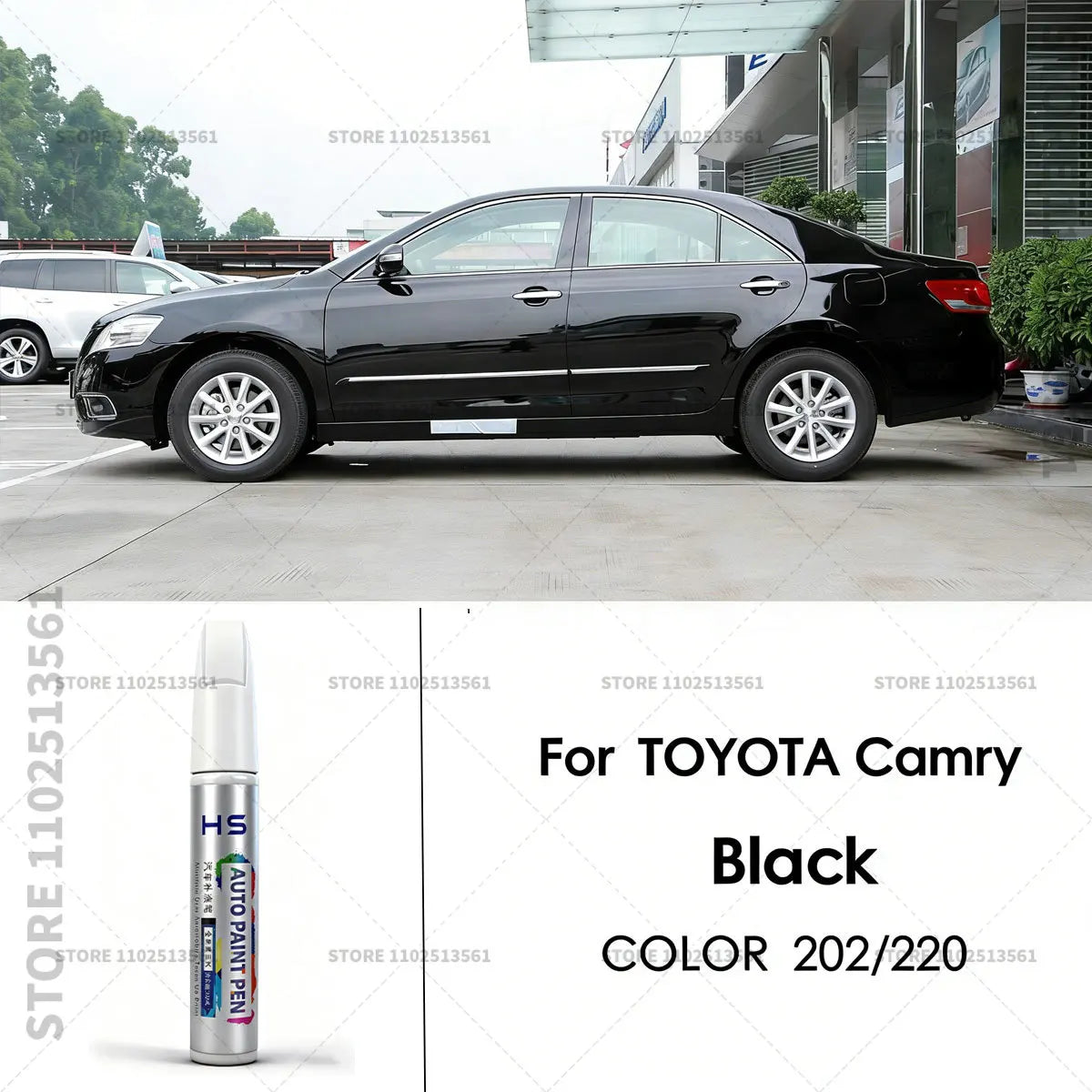 For Toyota Camry Paint Repair Pen Touch Up Scratch Remover DIY Car Accessories White 070 Blue 8W7 Black 209 202 220 Gold 5B2