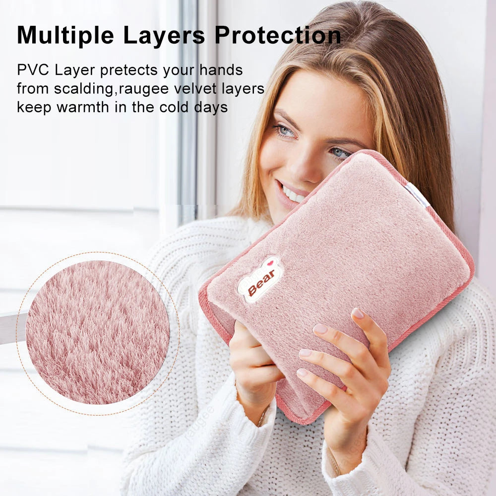 Hand Warmer Electric Hand Heater Portable Hand Heating Warmer Rechargeable Electric Hot Water Bag Heated Gloves Warm Hand Pocket