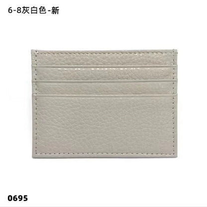 Custom Company Logo Cowhide Card Holder Woman Man Fashion Slim Mini Card Bag Genuine Leather Engrave Name Luxury Casual Purse