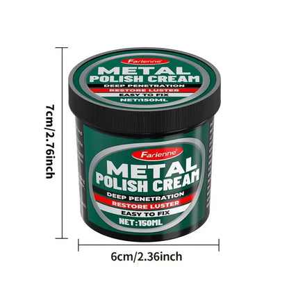 Multi-functional Metal Polishing Paste - Quick Chrome Repair, Shine Restoration and Rust Remover - Suitable for Cars and Motorcy