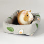 Pet Sleep Bed Rectangle Mat with Rattan Cooling Pad for Small Animals Dogs Cats Rabbit Guinea Pig Hamster Squirrel All Seasons
