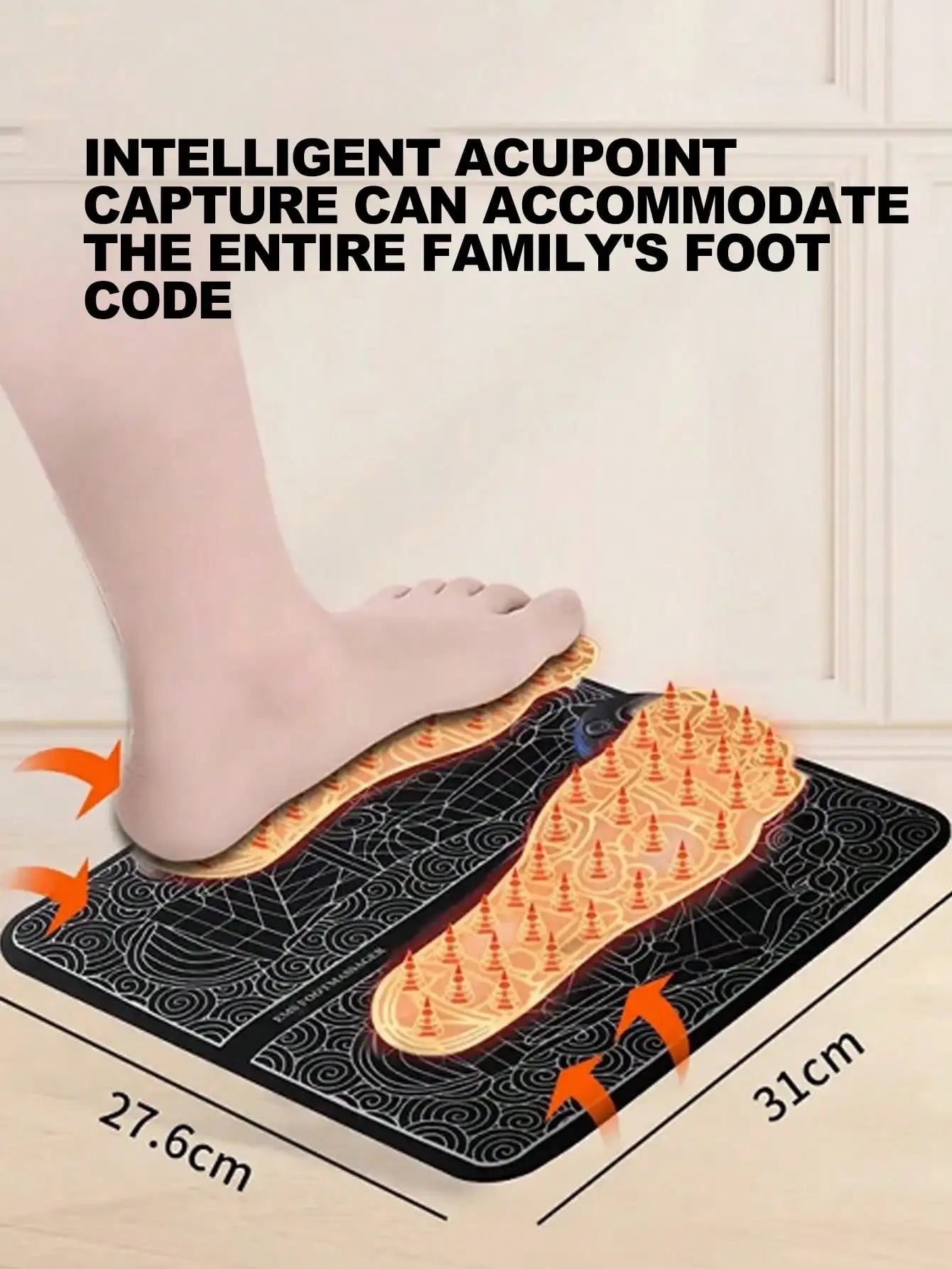 2026Foot Massager Foot Therapy Machine EMS Foot Massage Pad Pulse Fully Automatic Foot Meridian Pressing Device