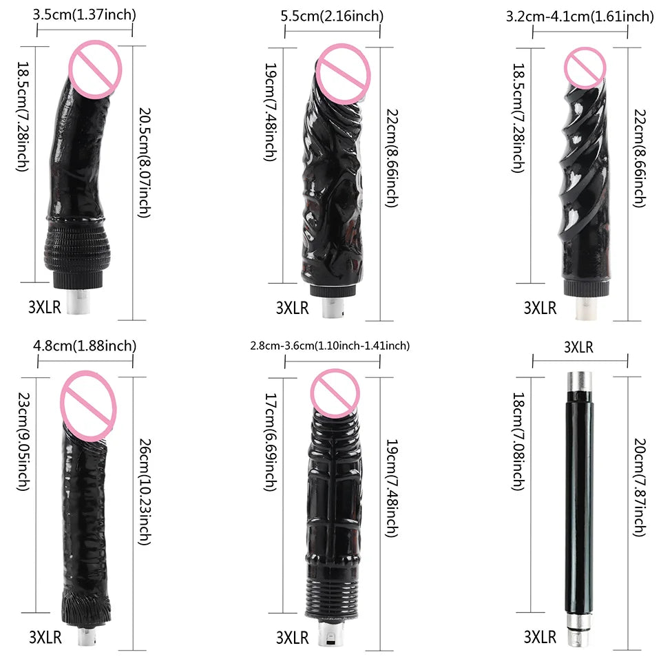 FREDORCH Sex Machines More Attachment Masturbating Pumping Sex Gun Adjustable with Dildo Couples Sex Toy Love Machine for Couple