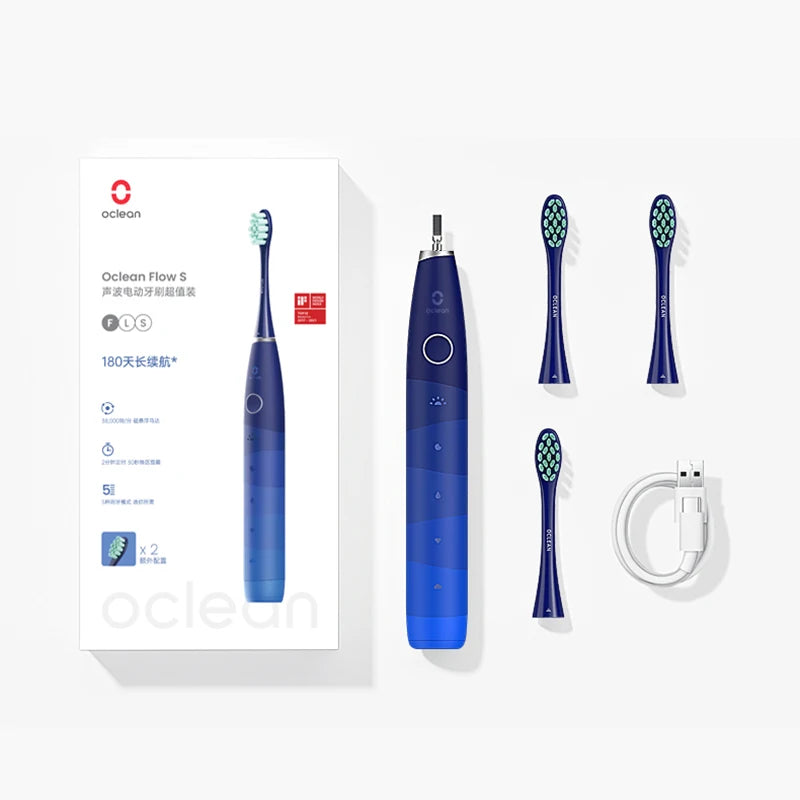 Electric Toothbrush for Adults,Oclean 150 Days Battery Life Electric Toothbrush with 3 Brush Heads  5 Modes IPX7 Waterpoor