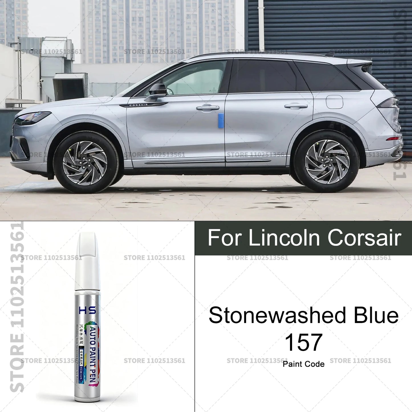 Car Paint Repair Pen For Lincoln Corsair Touch Up Scratch Remover DIY Auto Accessories Blue 157 Brown AR Platinum 2THS4C Black