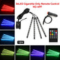 Neon 36 48 72 LED Car Interior Ambient Foot Light Kit Backlight Remote App Music Control Auto RGB Atmosphere Decorative Lamp