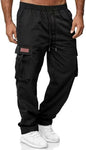2024 Amazon Summer New Men's Work Pants European and American Independent Station Drawstring Multi Pocket Casual Pants