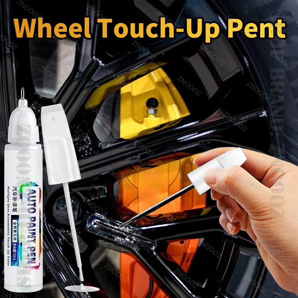 Automotive Wheel Touch-Up Pen Paint Repair Pen Gloss Black Matte Black Silver Grey Automotive Paint Care Accessories