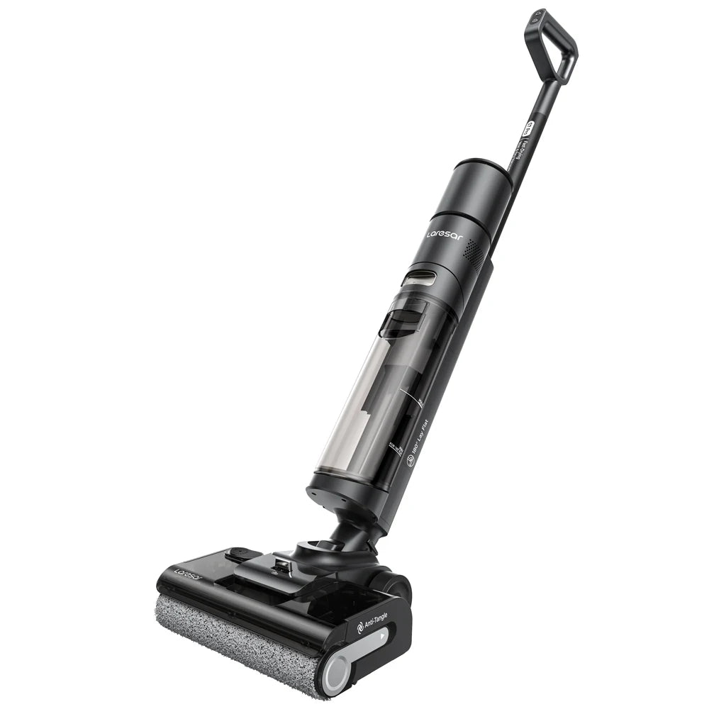 Laresar S7 Pro Cordless Wet Dry Vacuum Cleaner Mop, Lay-Flat 5-Min Drying 80°C Hot Wash 19000 Pa 50min Runtime Home Floor Washer