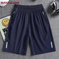 Men's Sports Shorts Elastic Workout Jogging Bottom Casual Gym Fitness Summer Short Pants Men Short Quick Dry Training Running XL
