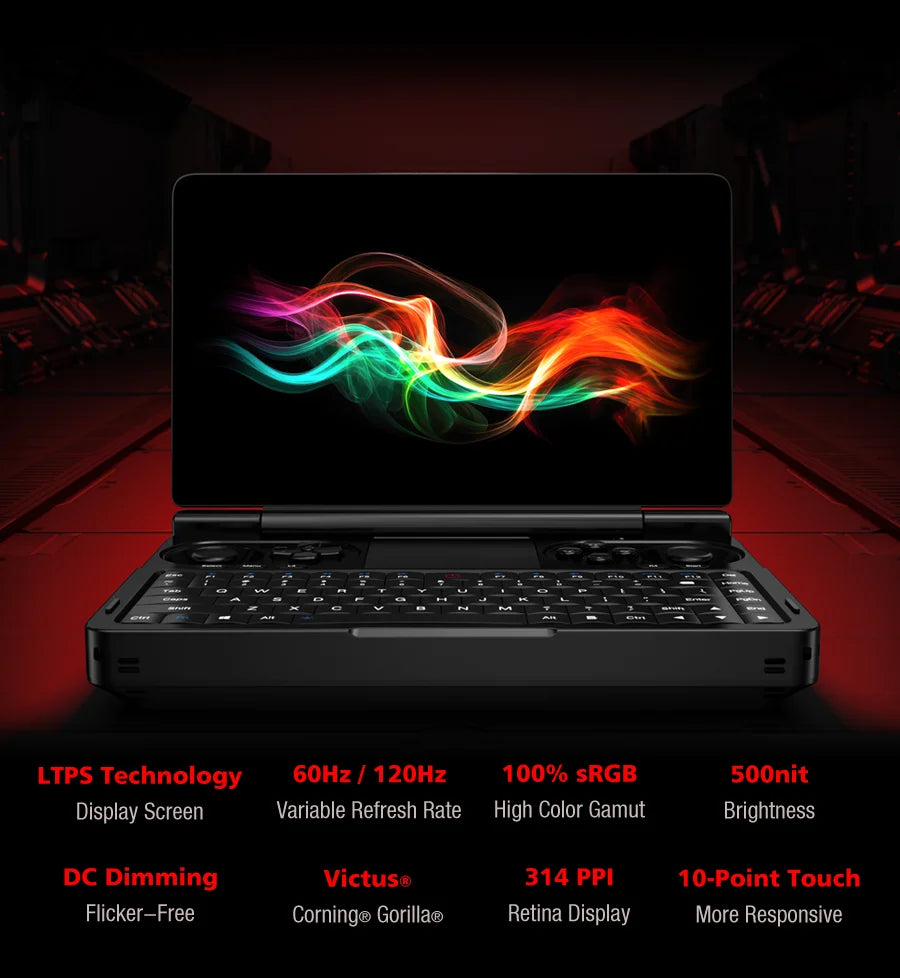 New 2026 GPD WIN Mini AMD AI 9 HX 370 7 Inch Handheld GamePad Tablet 32GB RAM 2TB PCIE4.0 Pocket Mini Laptop Game Player Console